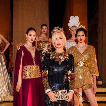 Алиса Лобанова на закрытом показе Dolce & Gabbana Alta Moda